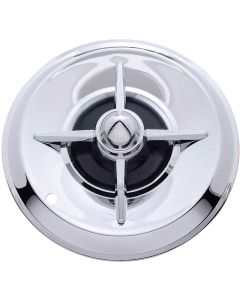 Early Chevy Chrome Lancer Wheel Covers, 15'', 1949-1954