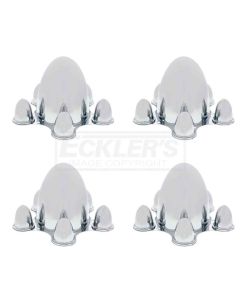 Early Chevy Spider Style Center Caps, 2 Piece Set,49-54