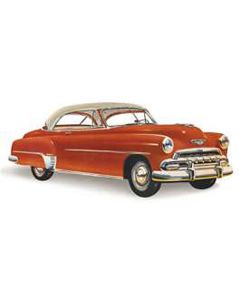 Chevy Rear Glass, Bel Air 2-Door Hardtop, Right, 1950-1952