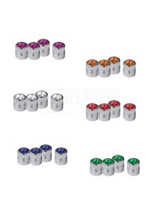Early Chevy Jeweled Valve Stem Caps, 1949-1954