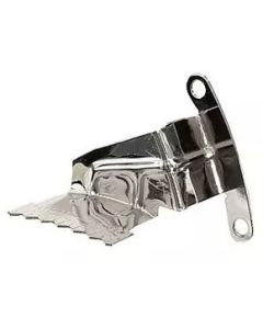 Early Chevy Timing Chain Cover Tab, Small Block, Chrome, For Cars With 6", 7" Or 8" Harmonic Balancer, 1949-1954