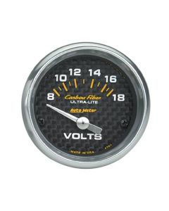 Autometer Carbon Fiber Voltmeter Gauge