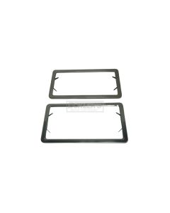 License Plate Frames, Stainless Steel
