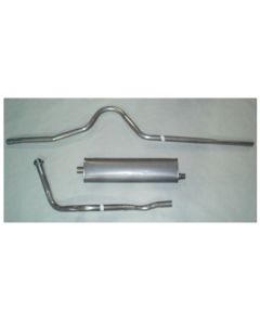 Chevy Exhaust System, Stainless Steel, Turbo, 1949-1954