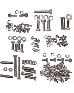 Chevy Engine Bolt Kit, Stainless Steel, 235ci, Use With Aluminum Valve Cover, 1955-1957