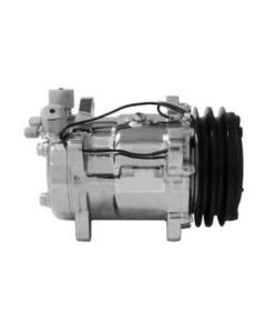 1949-1954 Chevy, Air Conditioning Compressor, Chrome, Sanden 508, 134A,V-Belt System