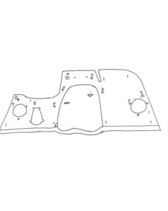 Chevy Car Insulation, QuietRide, Firewall Insulation, 1951-1952