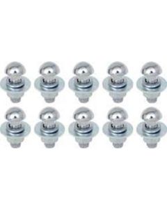 1949-1954 Chevy Bumper Bolts Chrome Front or Rear Set of 10