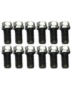 1949-1954 Early Chevy Exhaust Header Mounting Bolt Set, Small Block, Chrome