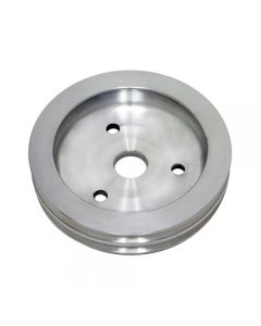 Machined Aluminum Sml Blk Crankshaft Pulley,SWP, 2 Groove