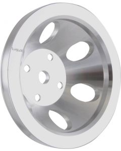 Chevy Small Block Aluminum Water Pump Pulley, Long Water Pump, 1 Groove