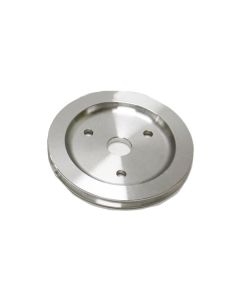 Chevy Small Block Aluminum Crankshaft Pulley, Small Water Pump, 1 Groove