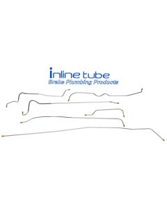 Chevy Drum Brake Line Set, Automatic, Convertible, Stainless Steel 1949-1950