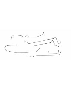 Chevy Drum Brake Line Set, Automatic, Hardtop, Stainless Steel 1949-1950