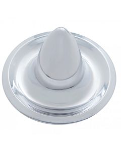 Chevy Rally Wheel Center Cap, Long Bullet Style, Stainless Steel