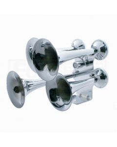 4 Trumpet Chrome Train Horn