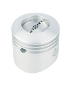 Shift Knob, Lokar, Brushed Aluminum, Piston Style, 4-Speed, for GM 700R4/200R4/4L80/4L80E/4L60/4L60E  Automatic Transmission