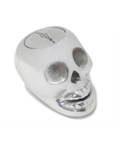 Shift Knob, Lokar, Polished Aluminum Skull, 4-Speed, for GM 700R4/200R4/4L80/4L80E/4L60/4L60E  Automatic Transmission