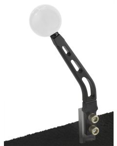 Shifter Lever, Windowed, Single Bend, Midnight Series, Black Billet Aluminum, Tremec T5, T45, T56  Manual Transmission, Lokar Midnight Series