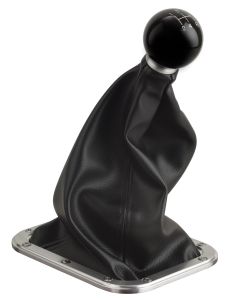 Shifter Boot, Hi-Top Rectangular, Choice of Bezel, 3/8"-24 or 3/8"-16 Thread, Lokar, For 6" or 8" Shifter