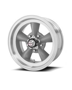 American Racing Torq-Thrust D Gray Wheel W/ Machine Lip, 16X8