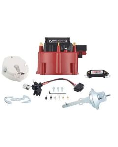 Engine Distributor Tune-Up Kit; Fits GM HEI V6 Dist w/Internal Coil; Red Cap