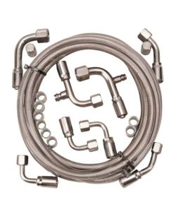 Stainless Steel Braided A/C Hose Kit With A verticle O-Ring Compressor