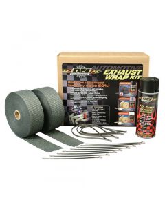 Automotive Exhaust & Header Wrap Kit - Black
