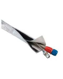 Heat Shroud™ - 3/4" I.D. x 3ft - Aluminized Sleeving-hook & loop edge
