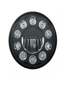 11 High Power LED 7" Crystal Headlight - Blackout