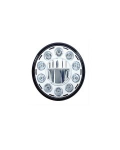 11 High Power LED 7" Crystal Headlight - Chrome