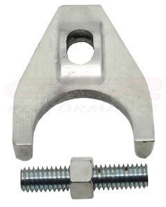 Engine Distributor Clamp, Zinc Alloy, Raw Finish, Fits Chevy V8/V6 Engines