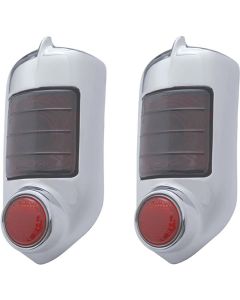 Chevy Taillight Assemblies, Complete, With Chrome Bezels, Show Quality 1951-1952