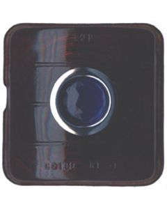 1951-1952 Chevy Glass Taillight Lens, With Glass Blue Dot