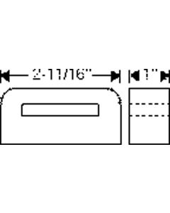 Rubber Bumpers,Rear Bumper To Body, 49-52