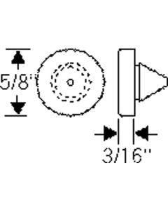 Chevy Rubber Bumper, Hood To Fender, 1949-1954