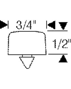 1949-1951 Chevy Rubber Bumper Hood To Radiator