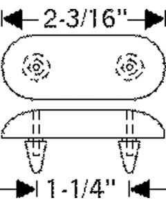 Chevy Rubber Bumper, Rear Bumper Deflector, 1949-1954