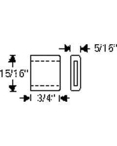 1949-1952 Chevy Window Stop Rubber Bumper Rear Quarter Window Upper
