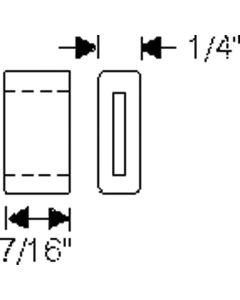 Chevy Window Stop Rubber Bumper, Rear Quarter Window, Lower, 1949-1953
