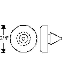 Chevy Rubber Bumper, Upper Hinge Pillar, Door, 1949-1954