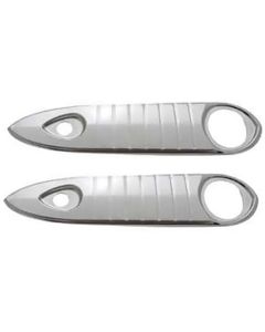 Chevy Door Handle Shields, Stainless Steel, 1949-1954