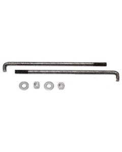 Chevy Battery Hold Down Bolts, Stainless Steel, 1949-1954