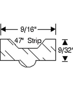 1951-1954 Chevy Weatherstripping, Hood To Cowl