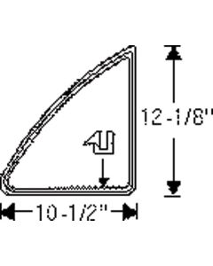 Weatherstripping,Fixed Rear Door Window,150 4-Door,49-52