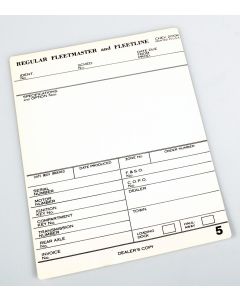 1949-1952 Chevy Factory Build Sheet