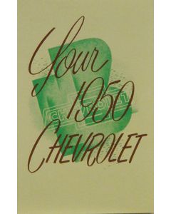 1950 Chevy Owners Manual Passenger Car