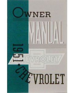 Owner's Manual,Passenger Car,1951