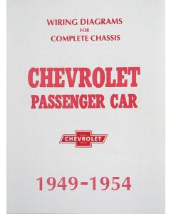 1949-1954 Chevy Wiring Diagram Manual Passenger Car