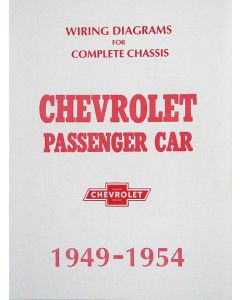 1949-1954 Chevy Wiring Diagram Manual Passenger Car